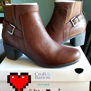 NEW Croft & Barrow booties sz 9.5